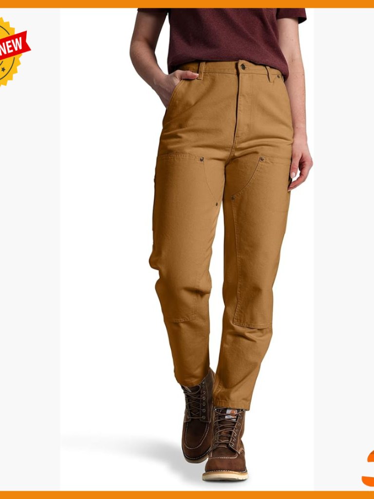 Vintage Fit Double-Front Work Pants, Size 10, Cotton Canvas, Tapered Leg